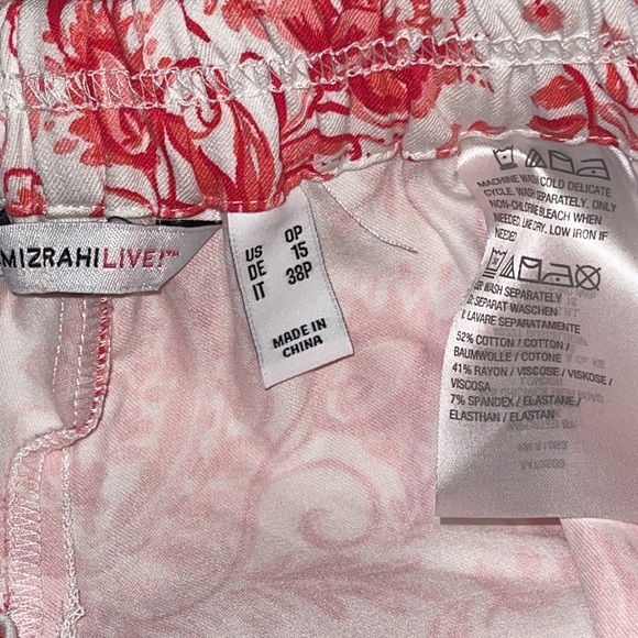 Isaac Mizrahi Live! Pink Paisley Cropped Pants - Picture 3 of 6